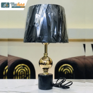 METAL BALL AND MARBLE BASE TABLE LAMPS